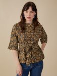 Ruth Top - Olive Kalamkari