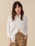 Mae Oversized Shirt - White Waves