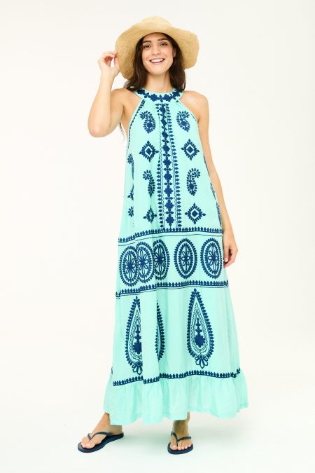 Mustique Dress - Ice Green