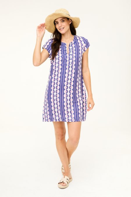Rachel Dress - Skipper Blue Pineapple